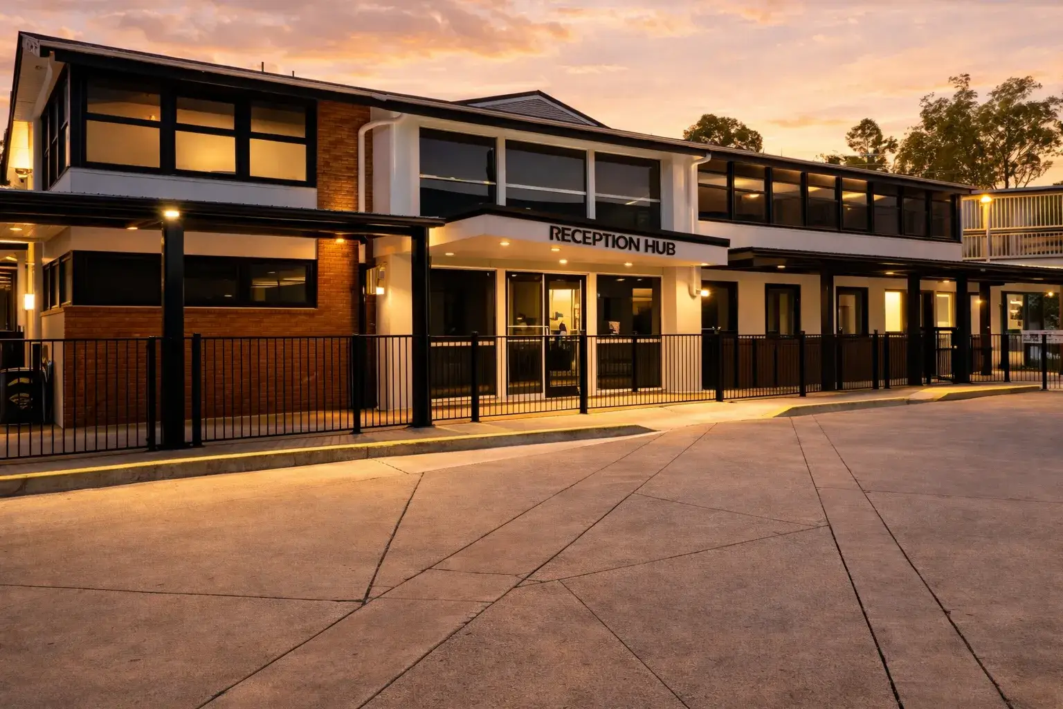 Structural design for new school canopy and walkways at Seven Hills State School, Brisbane.
